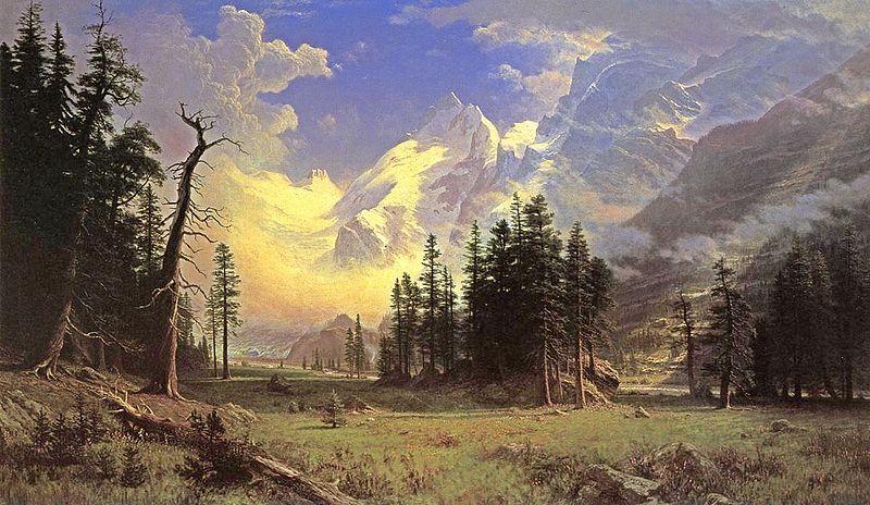 Albert Bierstadt Bierstadt Albert The Morteratsch Glacier china oil painting image
